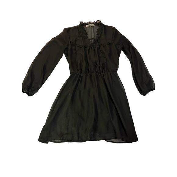 Black Layered Mini Dress - Picture 1 of 4